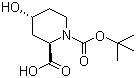 CAS 登录号：441044-11-7, (2R,4R)-4-羟基-1,2-哌啶二甲酸 1-叔丁酯