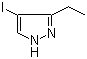 structure of CAS# 442876-19-9, 3-乙基-4-碘-1H-吡唑