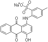 structure of CAS# 4430-18-6, Acid Violet 43