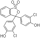 structure of CAS# 4430-20-0, Chlorophenol Red