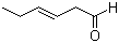 structure of CAS# 4440-65-7, 3-己烯醛