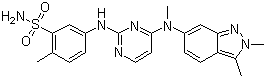 structure of CAS# 444731-52-6, Pazopanib