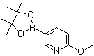 structure of CAS# 445264-61-9, 2-Methoxyl-5-pyridineboronic acid pinacol ester