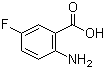 CAS # 446-08-2, 2-Amino-5-fluorobenzoic acid, 5-Fluoroanthranilic acid