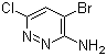 structure of CAS# 446273-59-2, 3-Amino-4-bromo-6-chloropyridazine