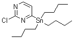 structure of CAS# 446286-25-5, 2-氯-4-(三丁基锡烷基)嘧啶