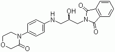 structure of CAS# 446292-07-5, 2-[(2R)-2-羟基-3-[[4-(3-氧代-4-吗啉基)苯基]氨基]丙基]-1H-异吲哚-1,3(2H)-二酮