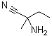structure of CAS# 4475-95-0, 2-Amino-2-methylbutanenitrile