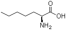 structure of CAS# 44902-02-5, (S)-2-氨基庚酸