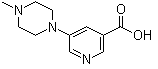 structure of CAS# 450368-31-7, 5-(4-Methylpiperazin-1-yl)nicotinic acid