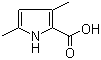structure of CAS# 4513-93-3, 3,5-Dimethylpyrrole-2-carboxylic acid