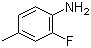 structure of CAS# 452-80-2, 2-Fluoro-4-methylaniline