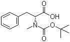 structure of CAS# 4530-18-1, N-甲基-N-叔丁氧羰基-D-苯丙氨酸