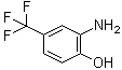 structure of CAS# 454-81-9, 4-(Trifluoromethyl)-2-aminophenol