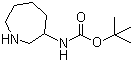 structure of CAS# 454451-26-4, tert-Butyl azepan-3-ylcarbamate