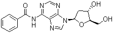 structure of CAS# 4546-72-9, N-Benzoyl-2'-deoxy-adenosine