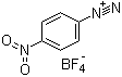 structure of CAS# 456-27-9, 4-Nitrobenzenediazonium tetrafluoroborate
