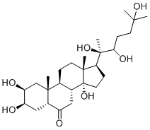 CAS 登录号：457603-63-3, (2β,3β,5β)-2,3,14,20,22,25-六羟基胆甾烷-6-酮