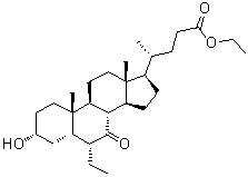 CAS # 459789-97-0, (3alpha,5beta,6alpha)-6-Ethyl-3-hydroxy-7-oxo-cholan-24-oic acid ethyl ester