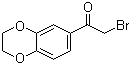 2-Bromo-1-(2,3-dihydro-1,4-benzodioxin-6-yl)ethanone molecular structure (CAS 4629-54-3)