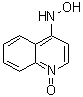 structure of CAS# 4637-56-3, 4-Hydroxylaminoquinoline N-oxide