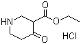 CAS # 4644-61-5, Ethyl 4-oxo-3-piperidinecarboxylate hydrochloride, 3-Carbethoxy-4-piperidone hydrochloride