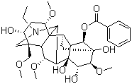 structure of CAS# 466-24-0, 14-Benzoylaconine
