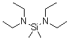 CAS # 4669-59-4, Bis(diethylamino)dimethylsilane, Dimethyldi(N,N-diethylamino)silane, NSC 379582