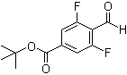 structure of CAS# 467442-12-2, 3,5-二氟-4-甲酰基苯甲酸叔丁酯