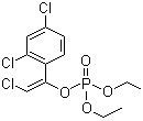 CAS 登录号：470-90-6 (18708-86-6), 毒虫畏, 杀螟畏, 2-氯-1-(2,4-二氯苯基)乙烯基二乙基磷酸酯