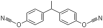 structure of CAS# 47073-92-7, 1,1-Bis(4-cyanatophenyl)ethane