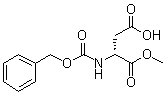 structure of CAS# 47087-37-6, N-[苄氧羰基]-D-天冬氨酸甲酯