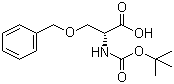 structure of CAS# 47173-80-8, N-Boc-O-苄基-D-丝氨酸