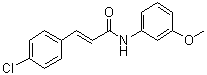 structure of CAS# 472981-92-3, 3-(4-氯苯基)-N-(3-甲氧基苯基)-2-丙烯酰胺