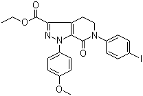 structure of CAS# 473927-64-9, 6-(4-碘苯基)-1-(4-甲氧基苯基)-7-氧代-4,5,6,7-四氢-1H-吡唑并[3,4-c]吡啶-3-羧酸乙酯