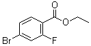 structure of CAS# 474709-71-2, 4-Bromo-2-fluorobenzoic acid ethyl ester