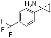 structure of CAS# 474709-86-9, 1-[4-(Trifluoromethyl)phenyl]cyclopropanamine