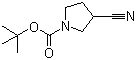 structure of CAS# 476493-40-0, 1-N-Boc-3-氰基吡咯烷