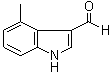 structure of CAS# 4771-48-6, 4-Methyl-1H-indole-3-carboxaldehyde