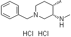 structure of CAS# 477600-68-3, 顺式-1-苄基-N-甲基-4-甲基哌啶-3-胺二盐酸盐