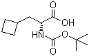 structure of CAS# 478183-61-8, Boc-D-Cyclobutylalanine