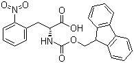 structure of CAS# 478183-70-9, N-[(9H-芴-9-基甲氧基)羰基]-2-硝基-D-苯丙氨酸