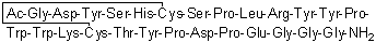 CAS # 478188-26-0, N-Acetylglycyl-L-alpha-aspartyl-L-tyrosyl-L-seryl-L-histidyl-L-cysteinyl-L-seryl-L-prolyl-L-leucyl-L-arginyl-L-tyrosyl-L-tyrosyl-L-prolyl-L-tryptophyl-L-tryptophyl-L-lysyl-L-cysteinyl-L-threonyl-L-tyrosyl-L-prolyl-L-alpha-aspartyl-L-prolyl-L-alpha-glutamylglycylglycyl-glycinamide cyclic (6→17)-disulfide, DX 600