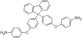 structure of CAS# 47823-88-1, 9,9-Bis[4-(4-aminophenoxy)phenyl] fluorene