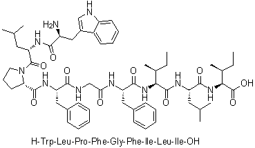 CAS 登录号：478413-40-0, L-色氨酰-L-亮氨酰-L-脯氨酰-L-苯丙氨酰甘氨酰-L-苯丙氨酰-L-异亮氨酰-L-亮氨酰-L-异亮氨酸