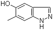 structure of CAS# 478832-60-9, 6-Methy-1H-indazol-5-ol