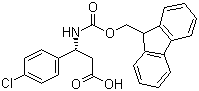structure of CAS# 479064-92-1, Fmoc-(R)-4-氯苯基-beta-苯丙氨酸