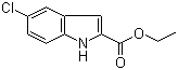 CAS # 4792-67-0, Ethyl 5-chloro-2-indolecarboxylate, 2-(Ethoxycarbonyl)-5-chloro-indole, 5-Chloroindole-2-carboxylic acid ethyl ester