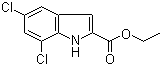 CAS # 4792-70-5, Ethyl 5,7-dichloro-1H-indole-2-carboxylate