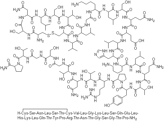 structure of CAS# 47931-85-1, 鲑降钙素